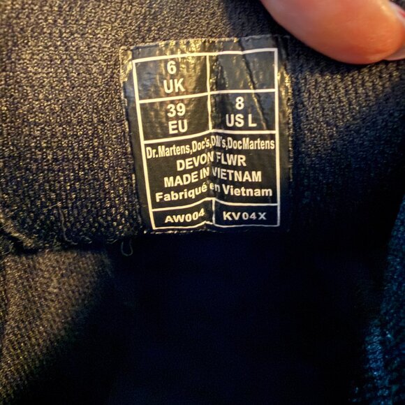 Dr. Martens Devon Flower Buckle Leather Platform Boots - Picture 4 of 4